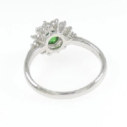 Nhẫn Garnet Xanh PT900 0.77CT - Hàng hiệu Chính hãng 850056