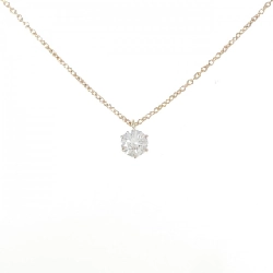 K18PG Dây chuyền kim cương 0.521CT F SI2 EXT H＆C - Hàng hiệu Authentic