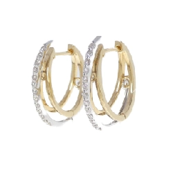 Bông tai kim cương K18YG/K18WG 0.30CT - Hàng hiệu Chính hãng 868689