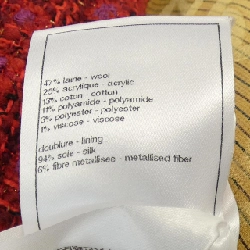 CHANEL LOOK7 P75484V60450 23B Áo khoác không cổ - Hàng hiệu Chính hãng 822302