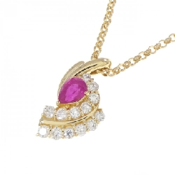 Dây chuyền ruby K18YG 0.47CT - Hàng hiệu chính hãng 857987