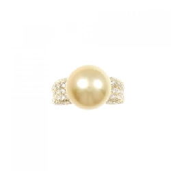 Nhẫn ngọc trai trắng K18YG 11.6mm - Hàng hiệu Authentic 854260