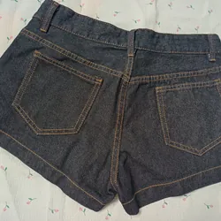 QUẦN SHORT NGẮN NỮ CẠP TRỄ CALEM CLUBC CHẤT LIỆU JEAN - MÀU XANH THAN 738905