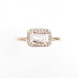 Nhẫn Morganite K18PG 0.51CT - Hàng hiệu Chính hãng 856146