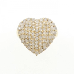 Nhẫn kim cương pavé hình trái tim K18YG 1.80CT - Hàng hiệu chính hãng 853295