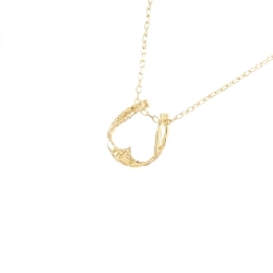 K18YG Móng ngựa Kim cương Dây chuyền - Hàng hiệu Chính hãng 860917