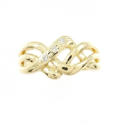 Nhẫn kim cương K18YG 0.02CT 668144