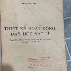 Thiết kế hoạt động  học dạy Vật lý - 1997  544444