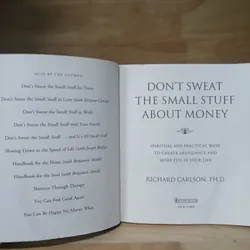 Don't Sweat The Smell Stuff About Money - Richard Carlson 711745