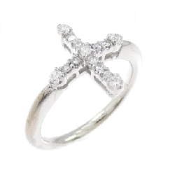 Nhẫn kim cương chéo K18WG 0.18CT - Hàng hiệu chính hãng