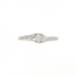 Nhẫn kim cương K18WG 0.19CT 671265