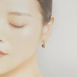 K18YG Bông tai Ruby - Hàng hiệu Chính hãng 869662