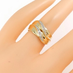 Nhẫn kim cương K18YG/PT900 0.03CT 669989