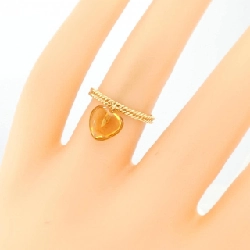Nhẫn Citrine K18YG hình trái tim 670175