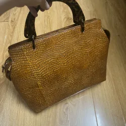 Túi nữ phom hộp da thật 2hand