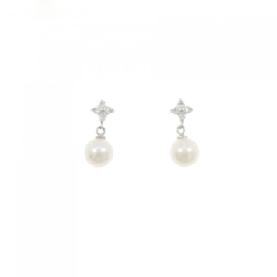 K14WG Bông tai ngọc trai Akoya 5.2mm - Hàng hiệu Chính hãng