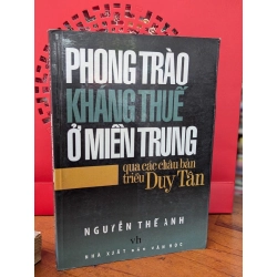 Phong trào kháng thuế - Nguyễn Thế Anh