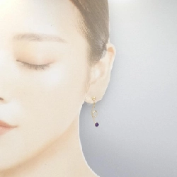 K18YG Amethyst Bông tai - Hàng hiệu Chính hãng 872171