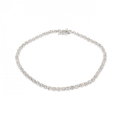 K18WG Vòng tay kim cương - Hàng hiệu Authentic 872901