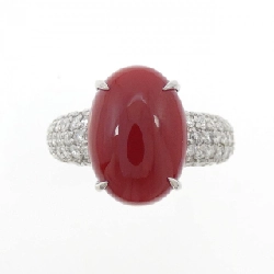 Nhẫn san hô PT900 4.57CT 670794