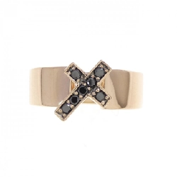 Nhẫn kim cương chéo K18PG/K18BG 0.13CT - Hàng hiệu chính hãng 849884
