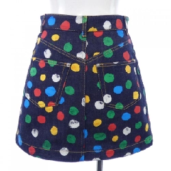 Chân váy mini denim chấm bi LOUIS VUITTON LV×YK FOSK12VY5 - Hàng hiệu Authentic 818644