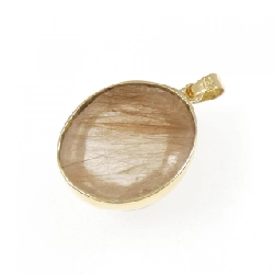 Mặt dây chuyền đá thạch anh rutile 18KYG - Hàng hiệu Authentic 866327