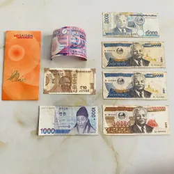 Combo 7 tờ tiền nước ngoài sưu tầm - Freeship  925929