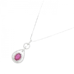 K18WG Dây chuyền ruby 1.30CT - Hàng hiệu Chính hãng 860833