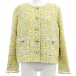 Áo khoác không cổ CHANEL P76339V68243