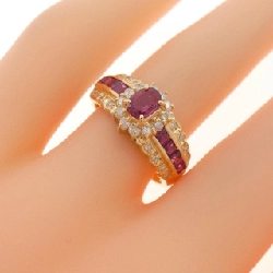 Nhẫn ruby K18YG - Hàng hiệu Authentic 850587