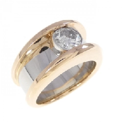 Nhẫn kim cương K18PG/PT900 0.823CT - Hàng hiệu Authentic