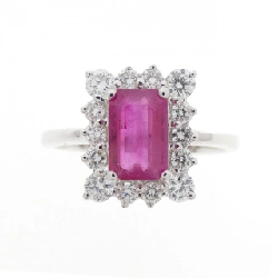 Nhẫn Ruby 750WG 1.05CT 667692