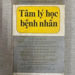 Tâm lý học bệnh nhân-A.V. Kvaxenco và Iu.G. Dubarep