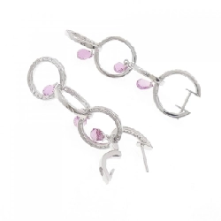 K18WG Sapphire Bông tai - Hàng hiệu Authentic 867053