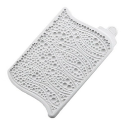 Khuôn silicon làm viền bánh, rau câu, fondant hình chuỗi ngọc - Mã số 1294 342499