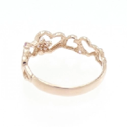 Nhẫn Sapphire K10PG hình trái tim 666031