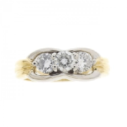 Nhẫn kim cương K18YG/PT900 0.50CT - Hàng hiệu Chính hãng 854521