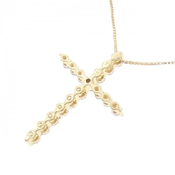 K18YG Dây chuyền kim cương hình chữ thập 0.50CT - Hàng hiệu Chính hãng 856806