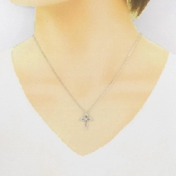 K18WG Dây chuyền kim cương hình chữ thập 0.30CT - Hàng hiệu Chính hãng 863443