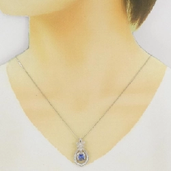 Dây chuyền hoa sapphire PT950/PT850 1.480CT - Hàng hiệu Authentic 860032