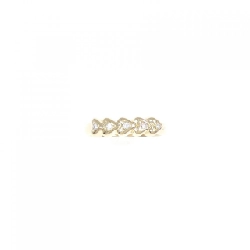 Nhẫn kim cương hình trái tim K18YG 672834