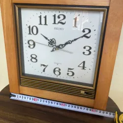 Đồng hồ treo tường Gỗ Seiko Nhật 2 gông 2 búa 590042