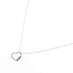 K10WG Dây chuyền Garnet hình trái tim - Hàng hiệu Chính hãng 858610