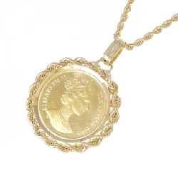 750YG/K18YG(khung) Dây chuyền đồng xu - Hàng hiệu Authentic 857616