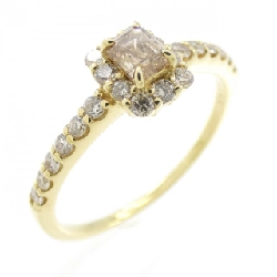 【Sản phẩm mới】Nhẫn kim cương K18YG 0.55CT