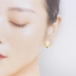 K18YG Bông tai ngọc trai nước ngọt - Hàng hiệu Authentic 878128