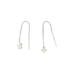 K18WG Bông tai kim cương 0.16CT - Hàng hiệu Chính hãng 868478