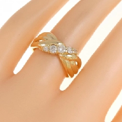 Nhẫn kim cương K18YG 0.35CT 671882