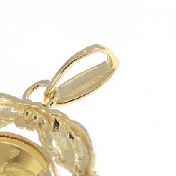 K18YG(枠) Đồng xu mặt dây chuyền - Hàng hiệu Authentic 864313